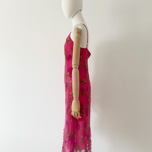 vintage Y2K BETSEY JOHNSON Asymmetrisches Kleid Gr. 10, Slip Slinky Ausgehen Bild 5
