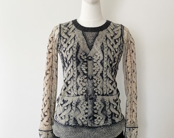 Jean Paul GAULTIER Mesh Sheer Top- L, JPG Soliel, Faux Jean Paul GAULTIER Mesh Sheer Top- L, JPG Soliel, Faux