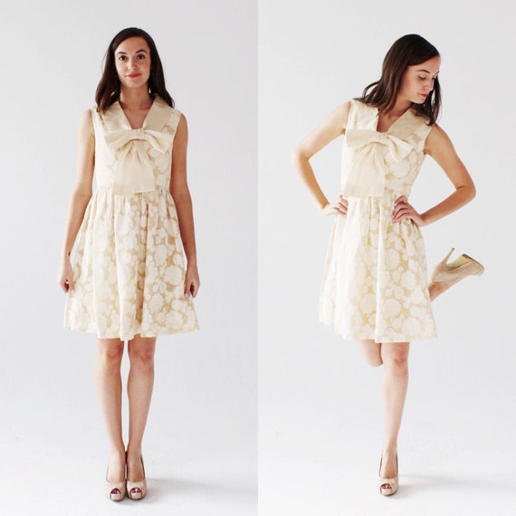 Vintage SARMI 60s Bow Dress- Designer Vintage, Cre