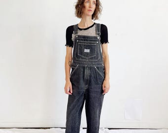 Macacão Levi's Silvertab - Preto Carvão, Tamanho Médio, Jeans Vintage Anos 90
