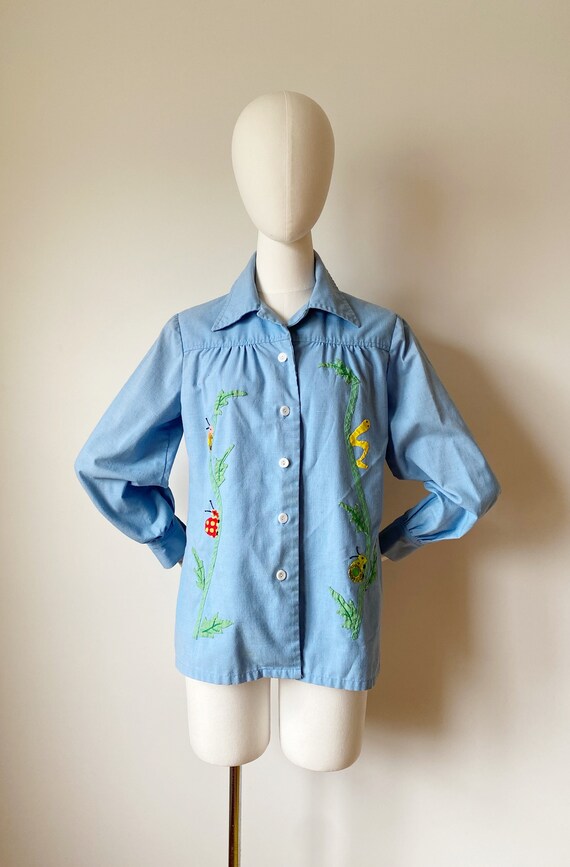 Patchwork Quilted Denim Chore Coat – Clowncore Sc… - image 8