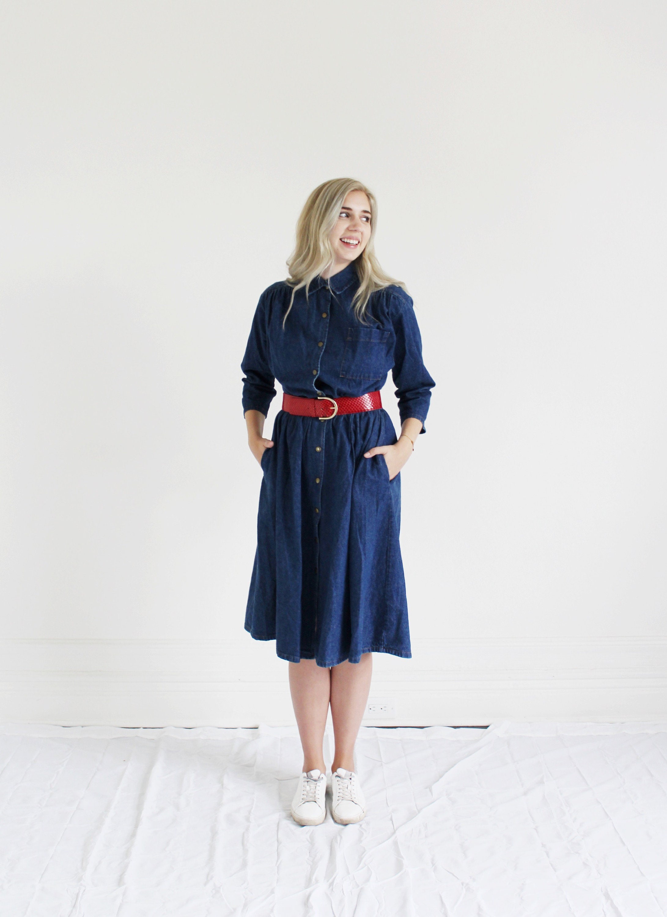 Toast denim top shirt dress
