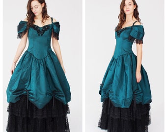 Steampunk Saloon Gown- 27, Renaissance, Bridal, Goth Wedding, Prom, Wench Cosplay 6