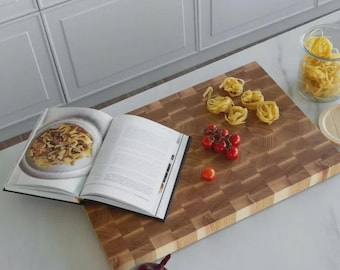 Stirnholz-Schneidebrett aus Eiche 30 × 40 cm – Langlebig, stilvoll und handgefertigt