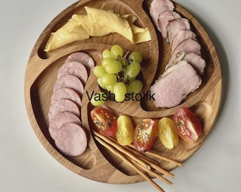 Holzservierplatten aus Eiche – Handgefertigte Eleganz in Zwei Varianten