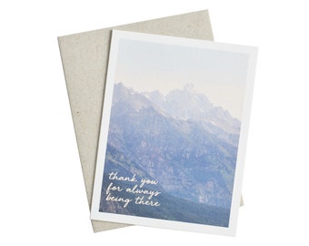 Mountains of Thanks Card