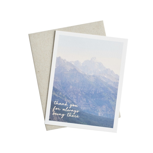 Mountains of Thanks Card