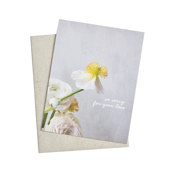 Anemone Sympathy Card