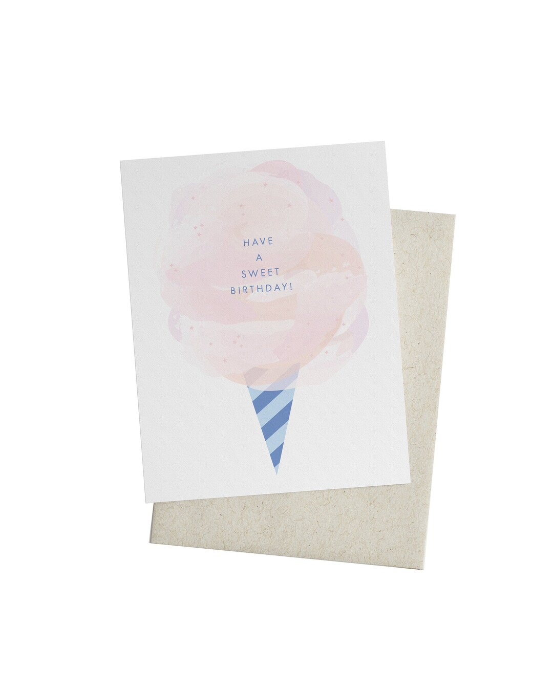 Cotton Candy Card Etsy