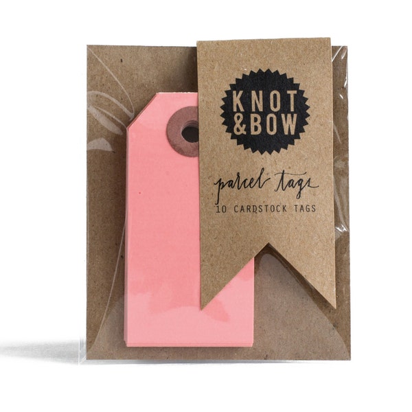 Roze cadeaukaartjes voor pakketten | Set van 10"