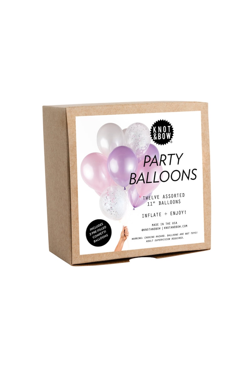Unicorn Party Balloons Includes 3 Iridescent Confetti Balloons 12 count