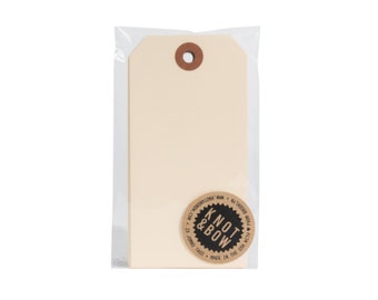 Jumbo Manila Paket Tags | Set von 10