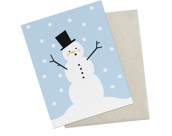 Snowman Winter Greeting Card
