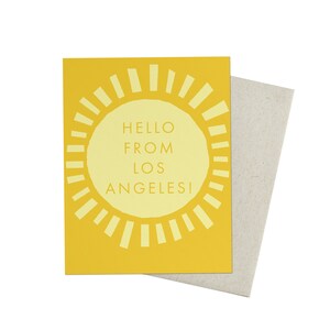 Hola desde Los Ángeles Tarjetas de felicitación