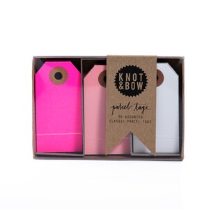 Caja Trío con Etiquetas para Paquetes / Mezcla Rosa