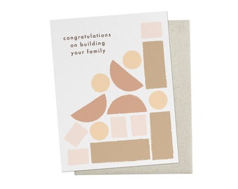 Baby Building Blocks Greeting Card