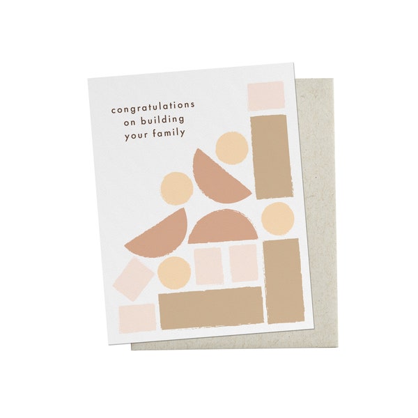 Baby Building Blocks Greeting Card