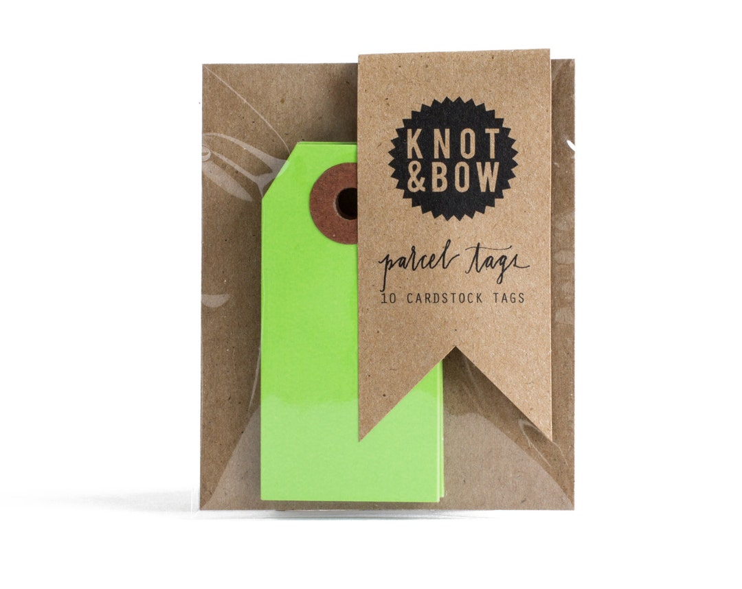 Light Green Parcel Gift Tags | Set of 10 - Etsy