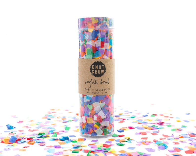 Party Confetti Bomb Tiny Rainbow Etsy