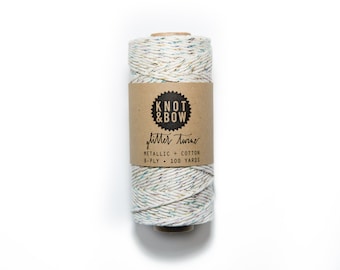 Prism + Natural Glitter Twine | 100 Yards