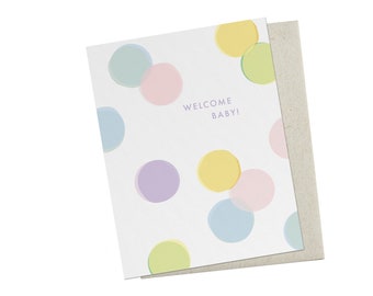 Baby Confetti Dots Greeting Card