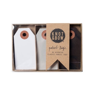 Parcel Tag Trio Box / Black Mix