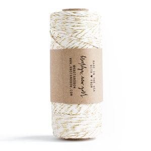 Gold Natural Glitter Twine 100 yards image 2