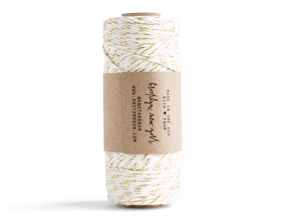 Gold Natural Glitter Twine 100 Yards 