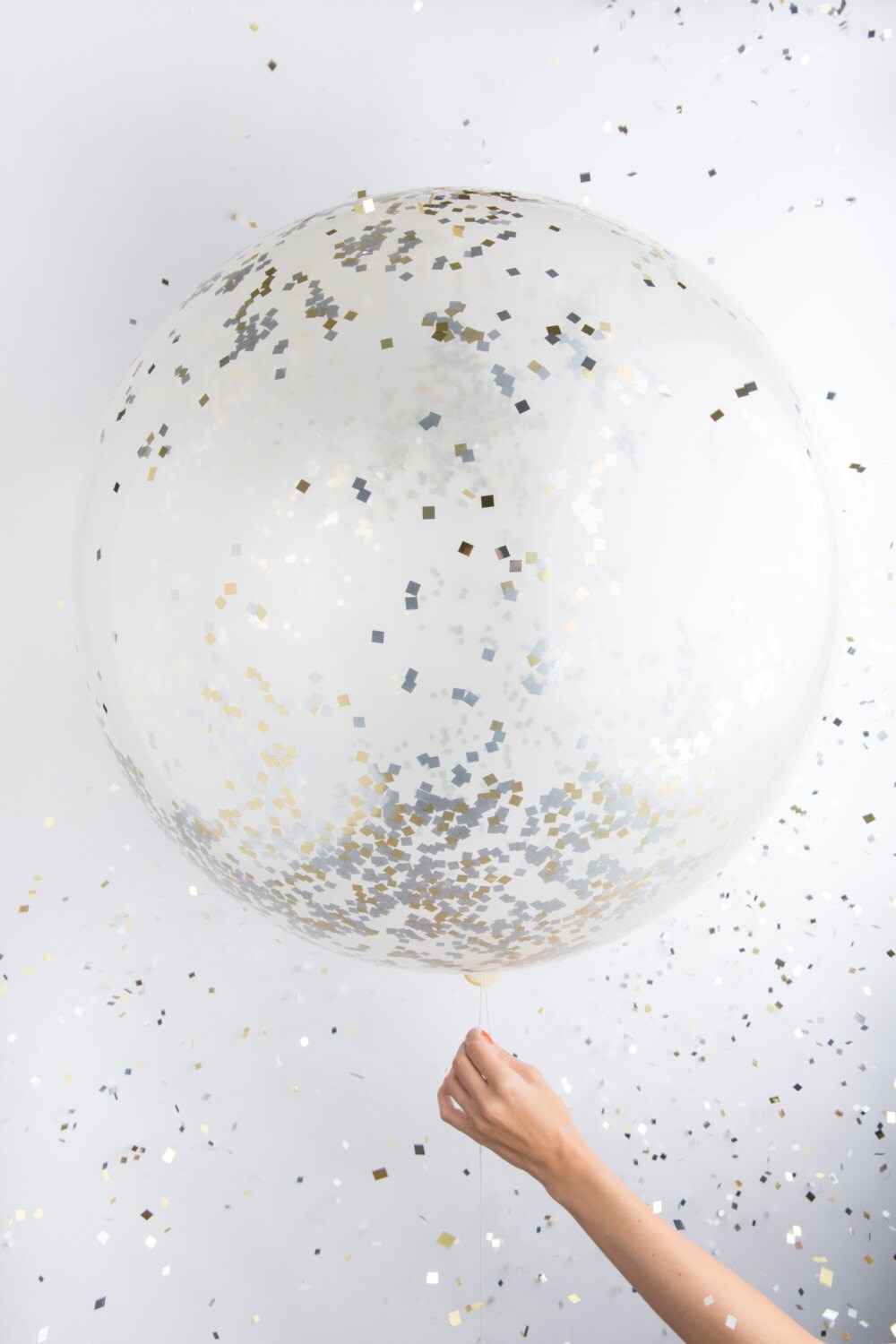 Confetti Balloon Jumbo Metallic 36 Balloon Etsy UK