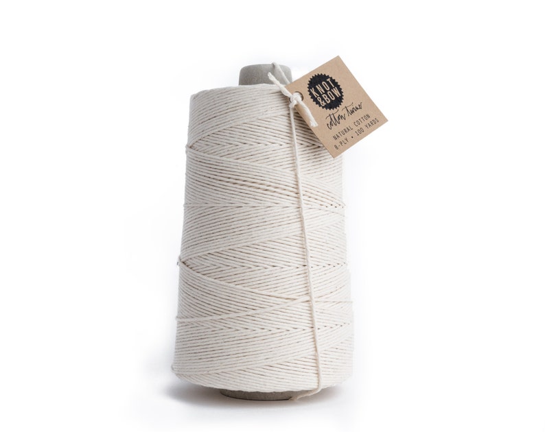 Natural Jumbo Cotton Twine 750 Yards image 1