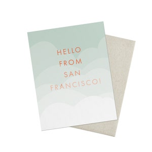 Bonjour de San Francisco Carte de vœux