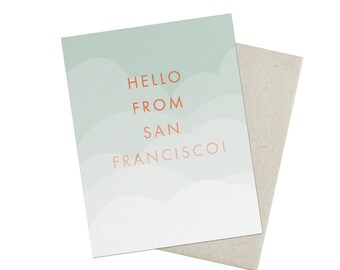 Bonjour de San Francisco Carte de vœux