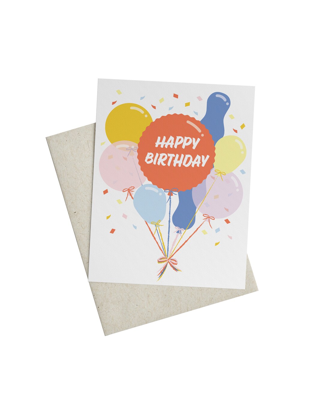 Balloon Bundle Card - Etsy