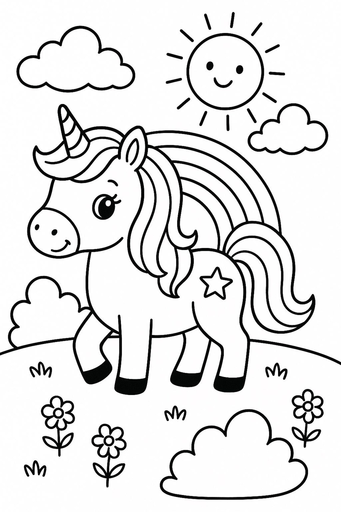 Kids Coloring Pages Printable Etsy