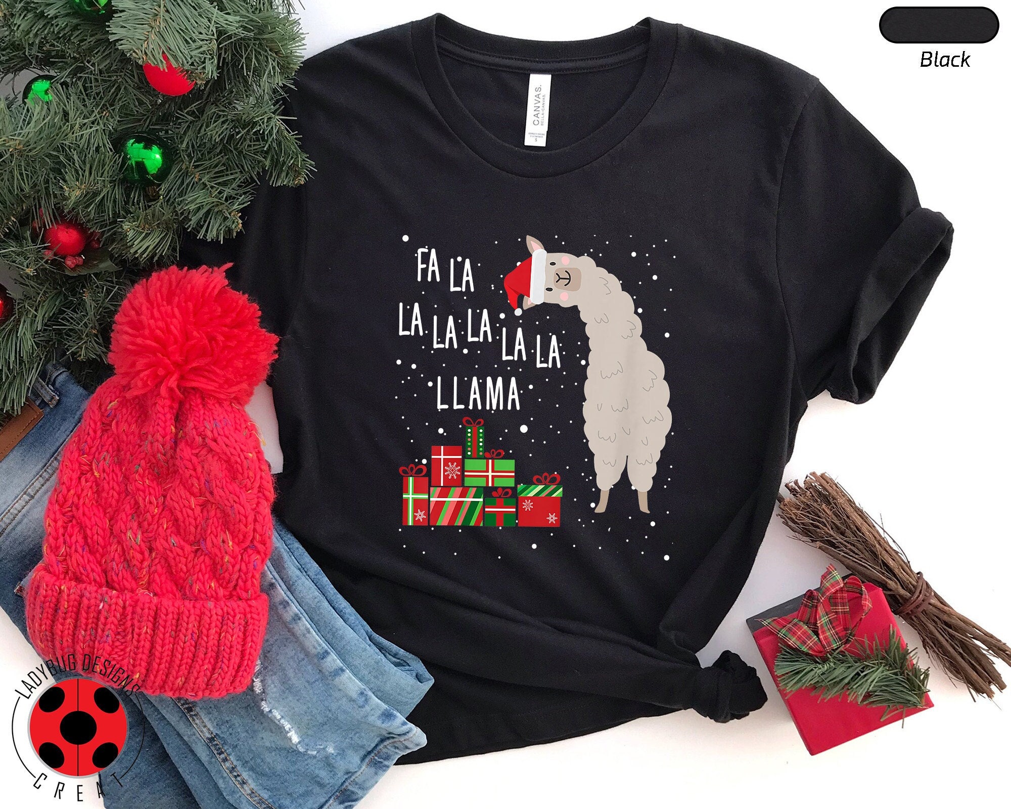 Cute Llama Christmas Shirt, Fa La La Llama Shirt