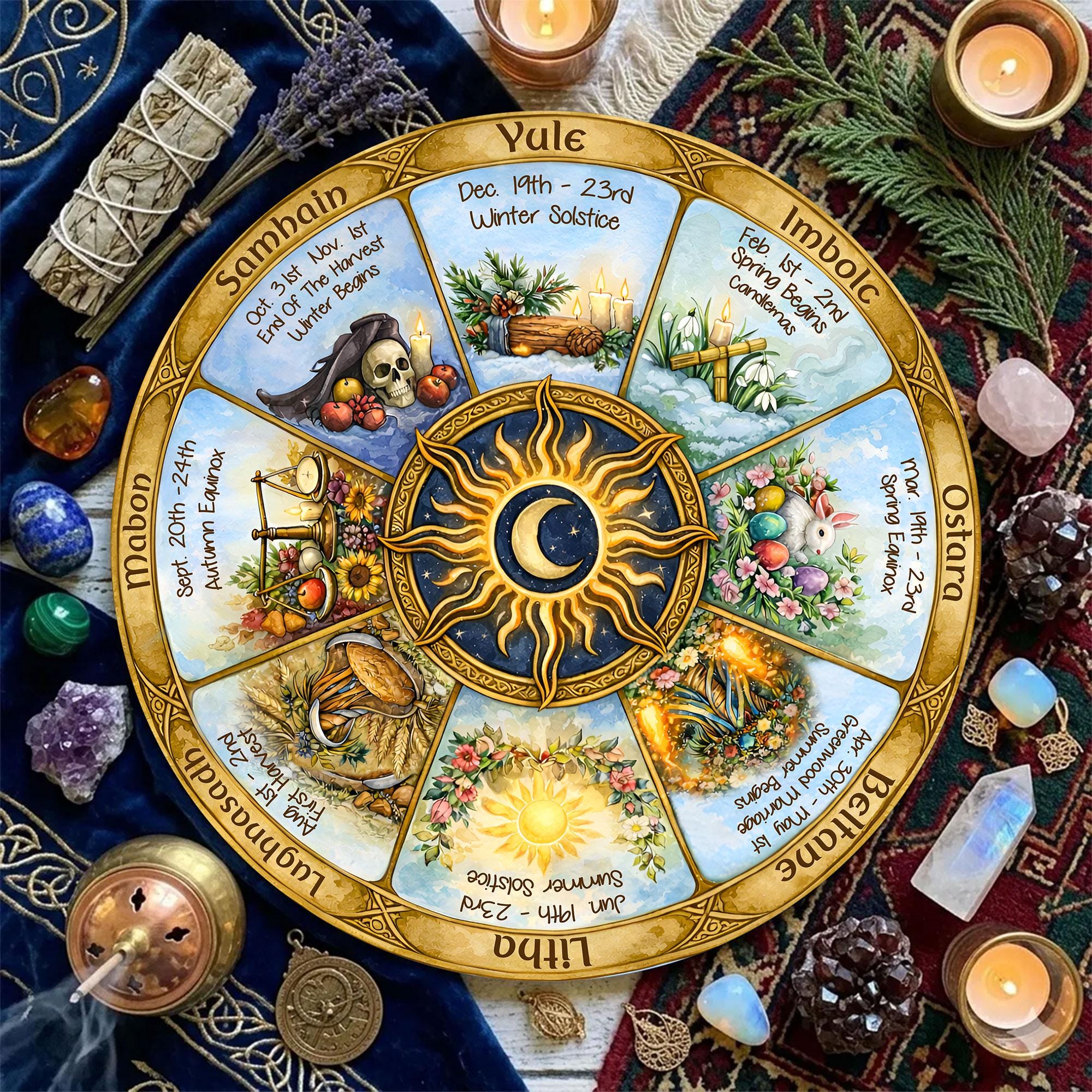 Moon Perpetual Calendar Waldorf - Etsy
