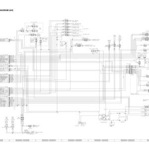 May include: A detailed black and white electrical circuit diagram (4/4) with many lines, symbols, and text labels. The diagram illustrates the complex wiring of an electrical system. The title "ELECTRICAL CIRCUIT DIAGRAM (4/4)" is at the top.