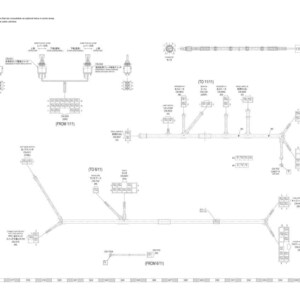 Pu&ograve; includere: Un diagramma dettagliato del cablaggio con vari componenti elettrici e testo giapponese. Il diagramma include interruttori, connettori e percorsi di cablaggio, il tutto in bianco e nero. Il testo "Wiring harness diagram (6/6)" &egrave; in alto.