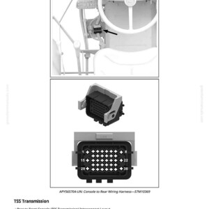 Peut inclure: Sch&eacute;ma d'un faisceau de c&acirc;blage console &agrave; l'arri&egrave;re, &eacute;tiquet&eacute; XXCR_2/XXRC_2. L'image comprend un connecteur avec plusieurs broches, num&eacute;rot&eacute;es de 1 &agrave; 36, et le texte "APY565704-UN: Console to Rear Wiring Harness&mdash;57M10369".