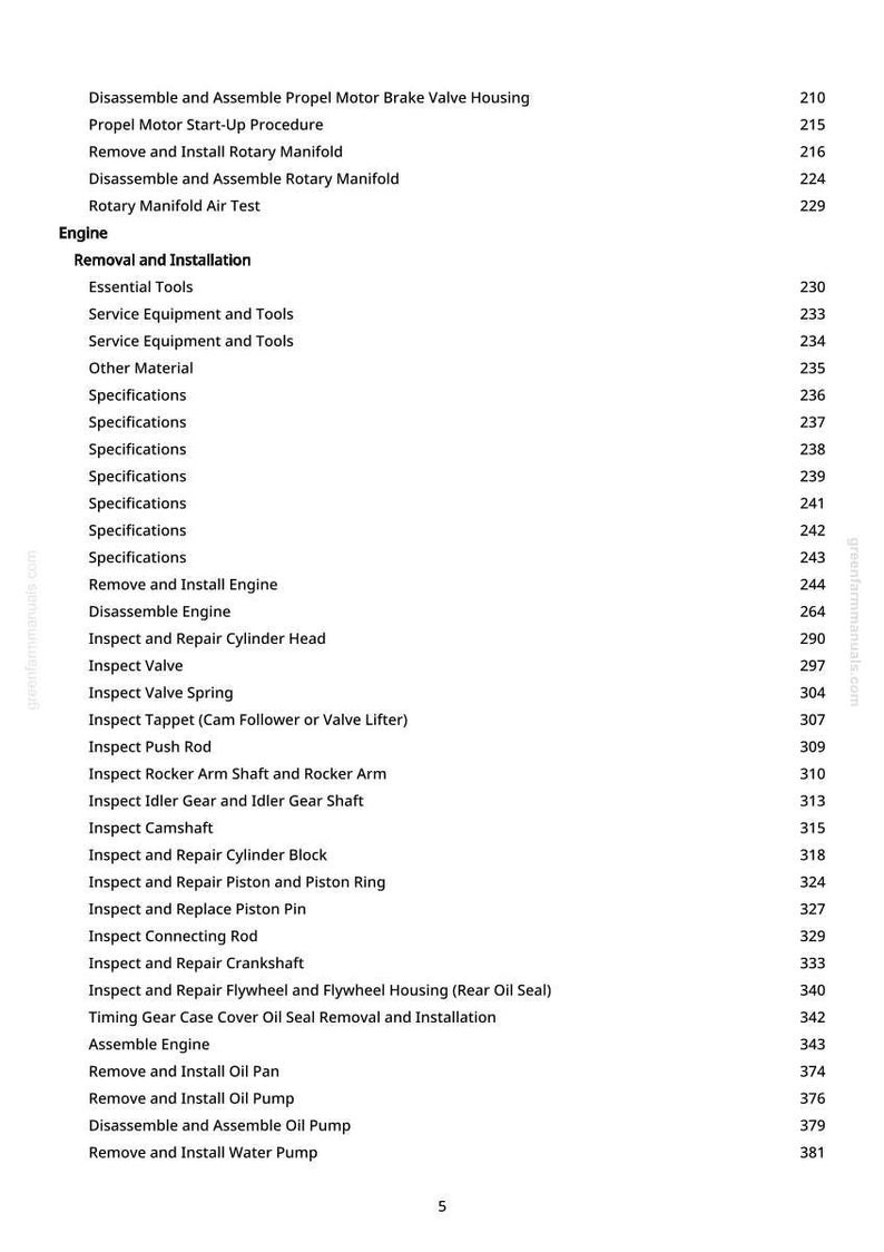 John Deere 27Zts grävmaskin reparationsmanual PDF | Serviceverkstad | Direkt nedladdning bild 7