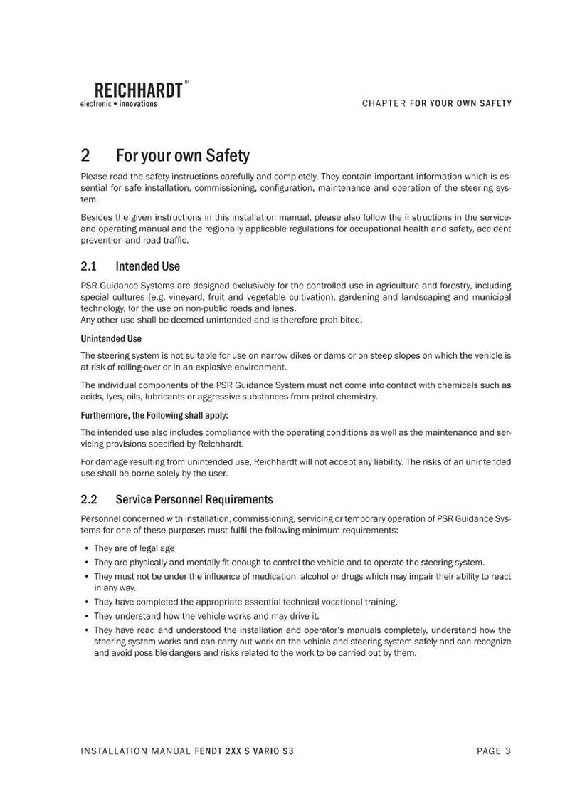 Reichhardt Ultra guidance psr iso Automatiskt styrsystem Verkstadshandbok PDF | Service och reparation | Direktnedladdning bild 9