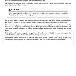 Peut inclure: Page d'un manuel technique intitul&eacute; &laquo;&nbsp;Avant-propos&nbsp;&raquo;. Le texte comprend des consignes de s&eacute;curit&eacute; et des instructions pour les techniciens. Un symbole &laquo;&nbsp;ATTENTION&nbsp;&raquo; est pr&eacute;sent. Le manuel traite des diagnostics, des r&eacute;parations et des informations de service.