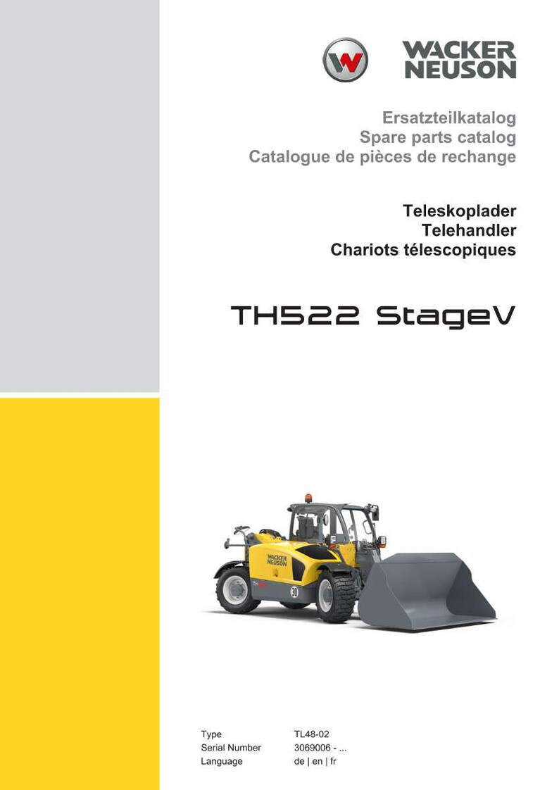 Manuale ricambi per pala gommata Weidemann TH522 Stage 5 in formato PDF / Catalogo illustrato / Download immediato immagine 2