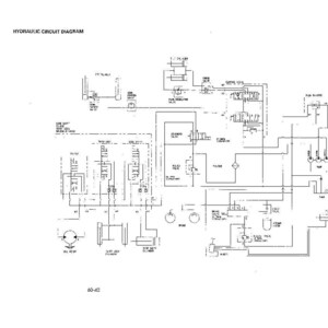 May include: A black and white hydraulic circuit diagram with the title "HYDRAULIC CIRCUIT DIAGRAM" at the top. The diagram includes various symbols, lines, and labels, with the number "80-42" at the bottom.