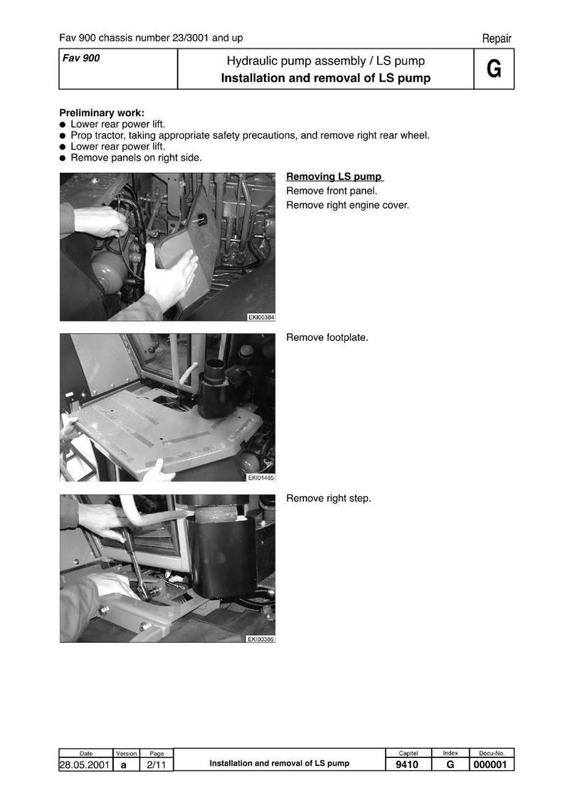 Fendt Favorit 900 vario Tractor Workshop Manual PDF | Service Repair | Instant Download image 10