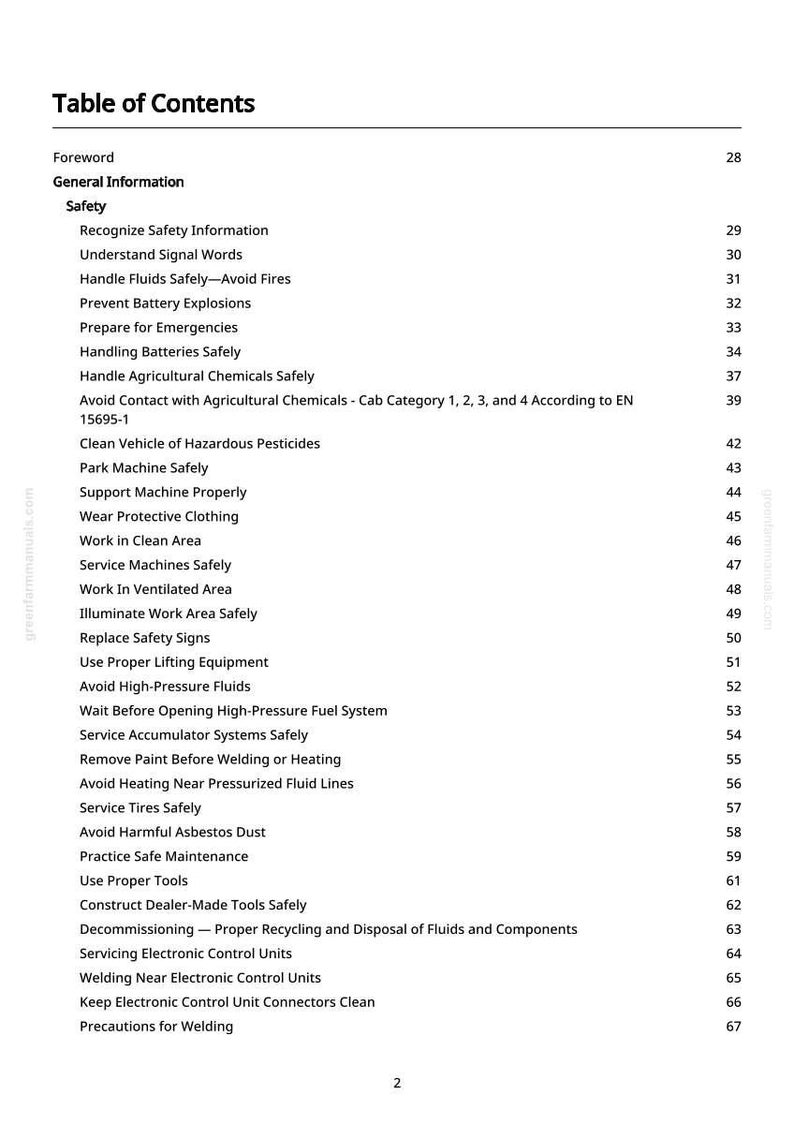 K&ouml;nnte beinhalten: Ein wei&szlig;es Dokument mit dem Titel &bdquo;Inhaltsverzeichnis&ldquo; mit einer Liste von Sicherheitsthemen. Das Dokument enth&auml;lt Abschnitte zu Sicherheitsinformationen, dem Umgang mit Fl&uuml;ssigkeiten, der Verhinderung von Explosionen und sicheren Wartungspraktiken. Die Seitenzahlen sind rechts aufgef&uuml;hrt.