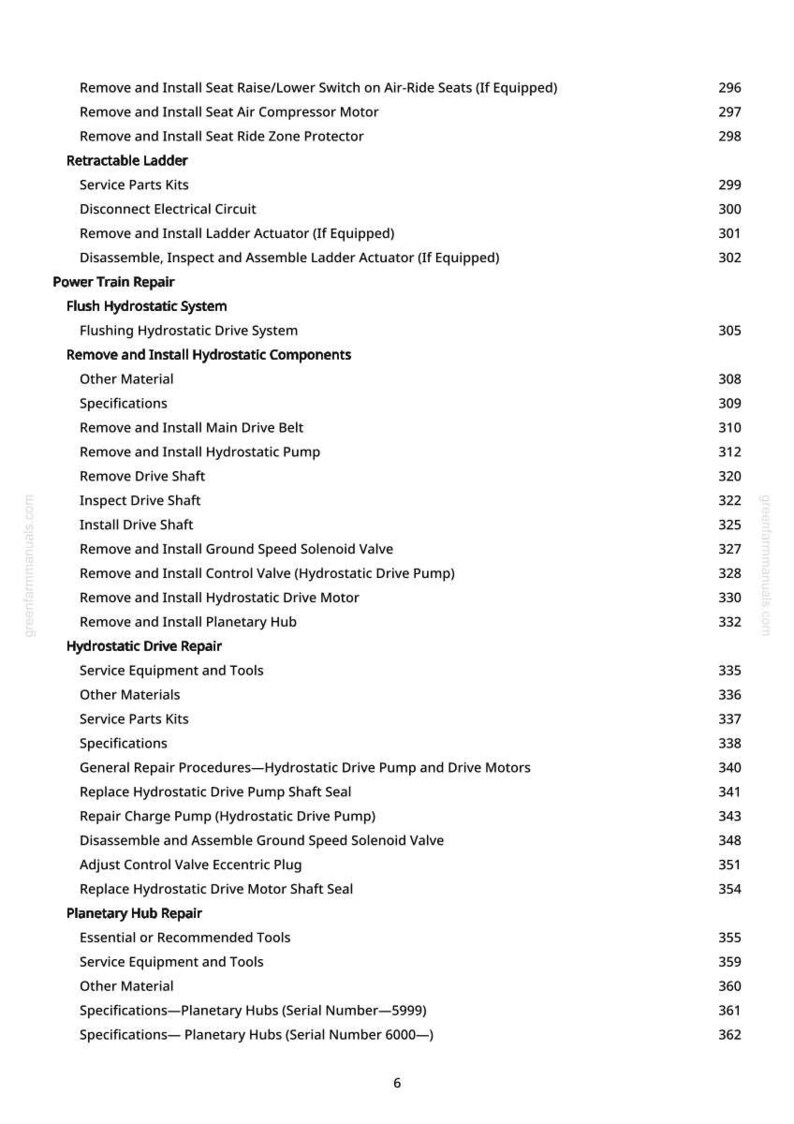 Teknisk manual för John Deere 6700 självgående spruta i PDF-format | Direkt nedladdning bild 2