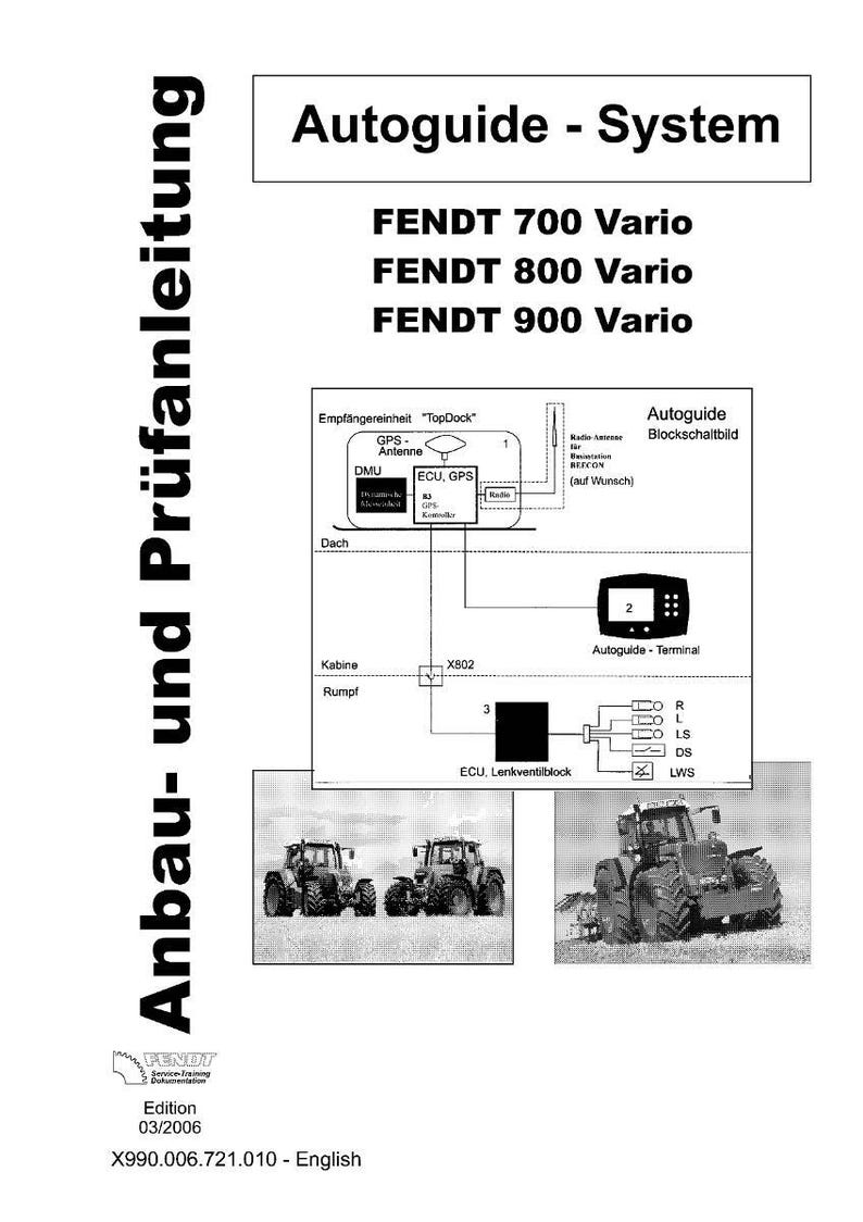 Fendt 700 800 900 Vario Autoguide system Workshop Manual PDF | Service Repair | Instant Download image 2