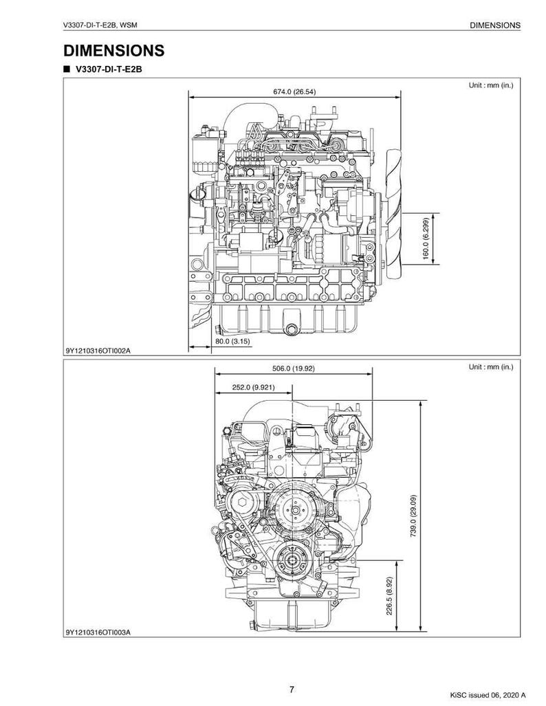 Kubota V3307 di t e2b Diesel engine Workshop Manual PDF | Service Repair | Instant Download image 10