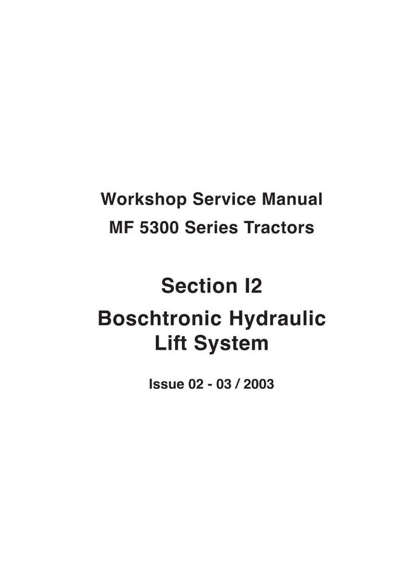 Manual de servicio del tractor Massey Ferguson Serie 5300 en PDF / Reparación de taller / Descarga instantánea imagen 8